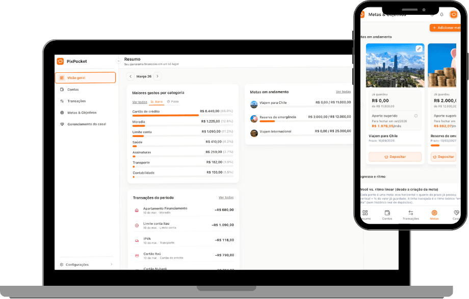 Dashboard PixPocket