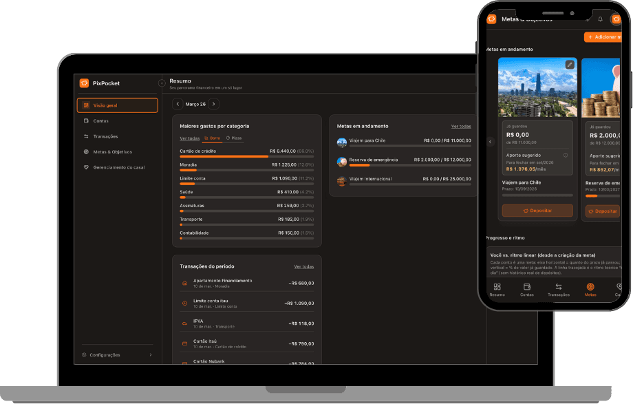 Dashboard PixPocket